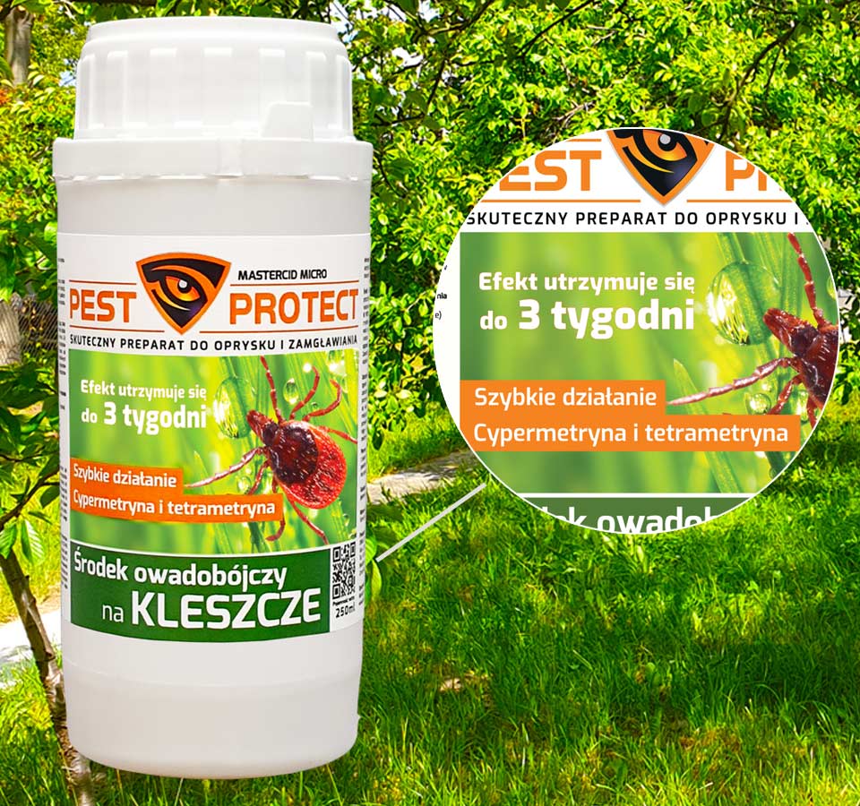 Oprysk na kleszcze do ogrodu PEST PROTECT 250ml