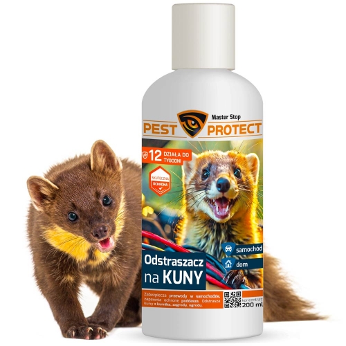 Odstraszasz, środek na kuny, lisy, łasice PEST PROTECT 200ml