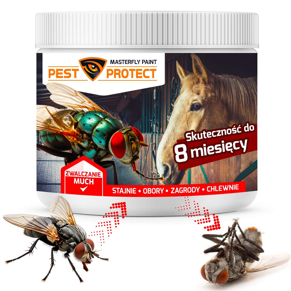 Środek na muchy na zewnątrz w oborze PEST PROTECT